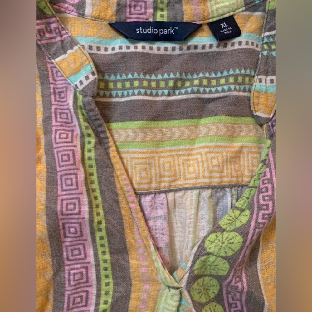 Studio Multicolor Striped Blouse - image 6